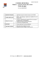 Ordre du Jour 2026 02 18