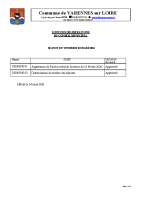 Liste des délibérations du 20 03 2026